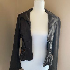 Unique Brown Crop Jacket